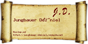 Jungbauer Dániel névjegykártya